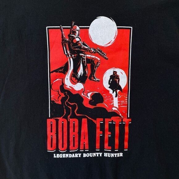 STAR WARS x BOBA FETT Shirt Mens 2XL Geeknet Black‎ Graphic Bounty Hunter Tee - Picture 2 of 7